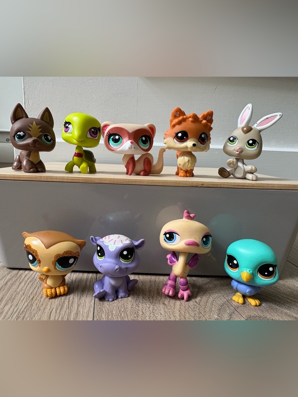 Littlest Pet Shop LPS Animal Figure Bundle Lot of 9 Pets